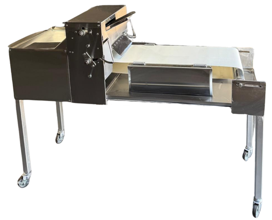 Tinuru 30" Commercial Dough Sheeter – Heavy-Duty Stainless Steel, Adjustable Rollers, 110V